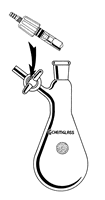 Kjeldahl-style Schlenk flask