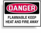 Danger Flammable Sign