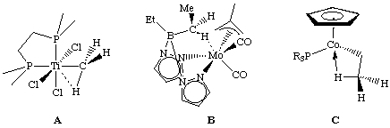 An agostic C-H bond